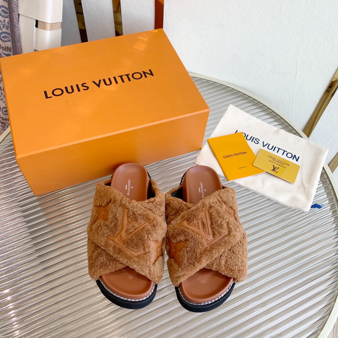 LOUIS VUITTON ウールスリッポン 軽量で快適-トップバージョン