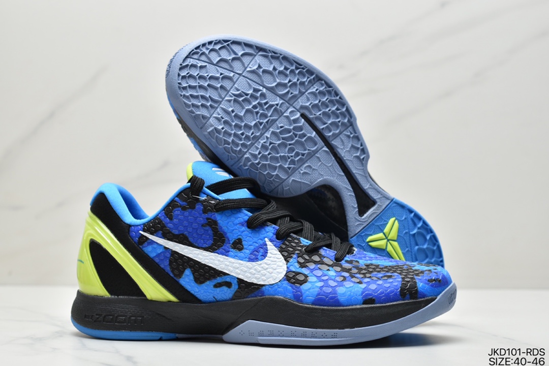 160 耐克Nike ZOOM Kobe VI”Mamba Black/Yellow”ZK6科比六代低帮运动篮球鞋