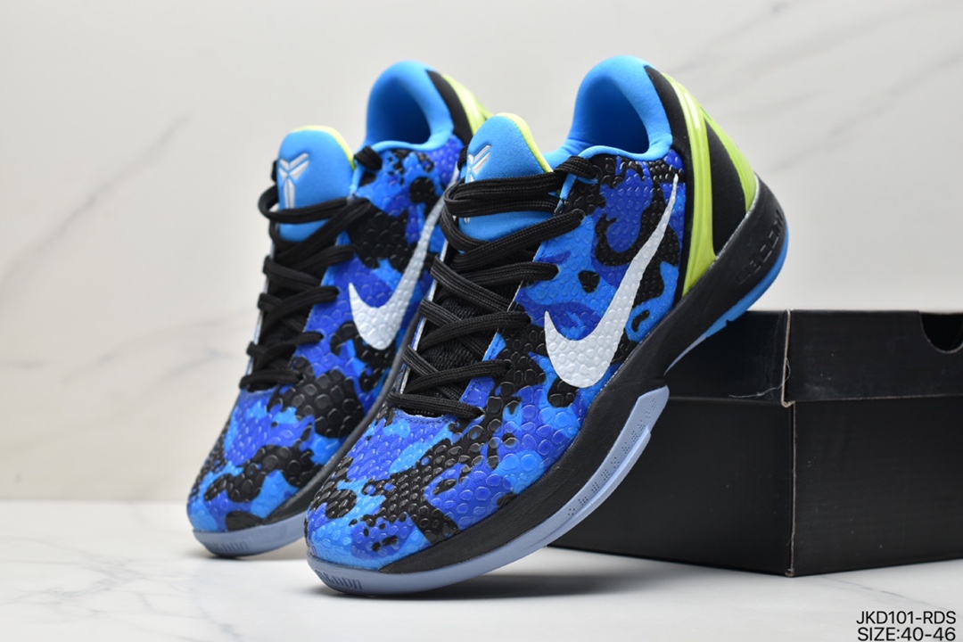 160 耐克Nike ZOOM Kobe VI”Mamba Black/Yellow”ZK6科比六代低帮运动篮球鞋