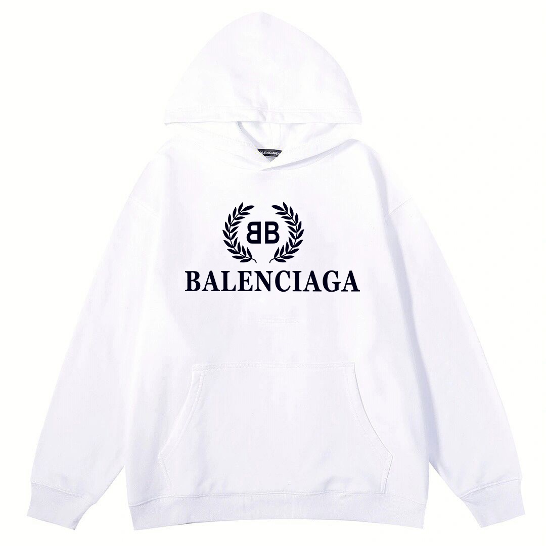 💰220 Balenciaga/巴黎世家麦穗印花连帽卫衣，高克重面料超级舒适！
元素碰撞！让整款气质升提一个档次！时尚而平不庸！低调百搭又具有品牌特色的代表性单品！在日常搭配中切合度极高，整体风格极简到极致，标识度显著，高品质的棉质以及布面处理，保暖亲肤透气，基础卫衣且足够品味的首选单品！
尺码：XS-XL
颜色：黑色 白色 杏色