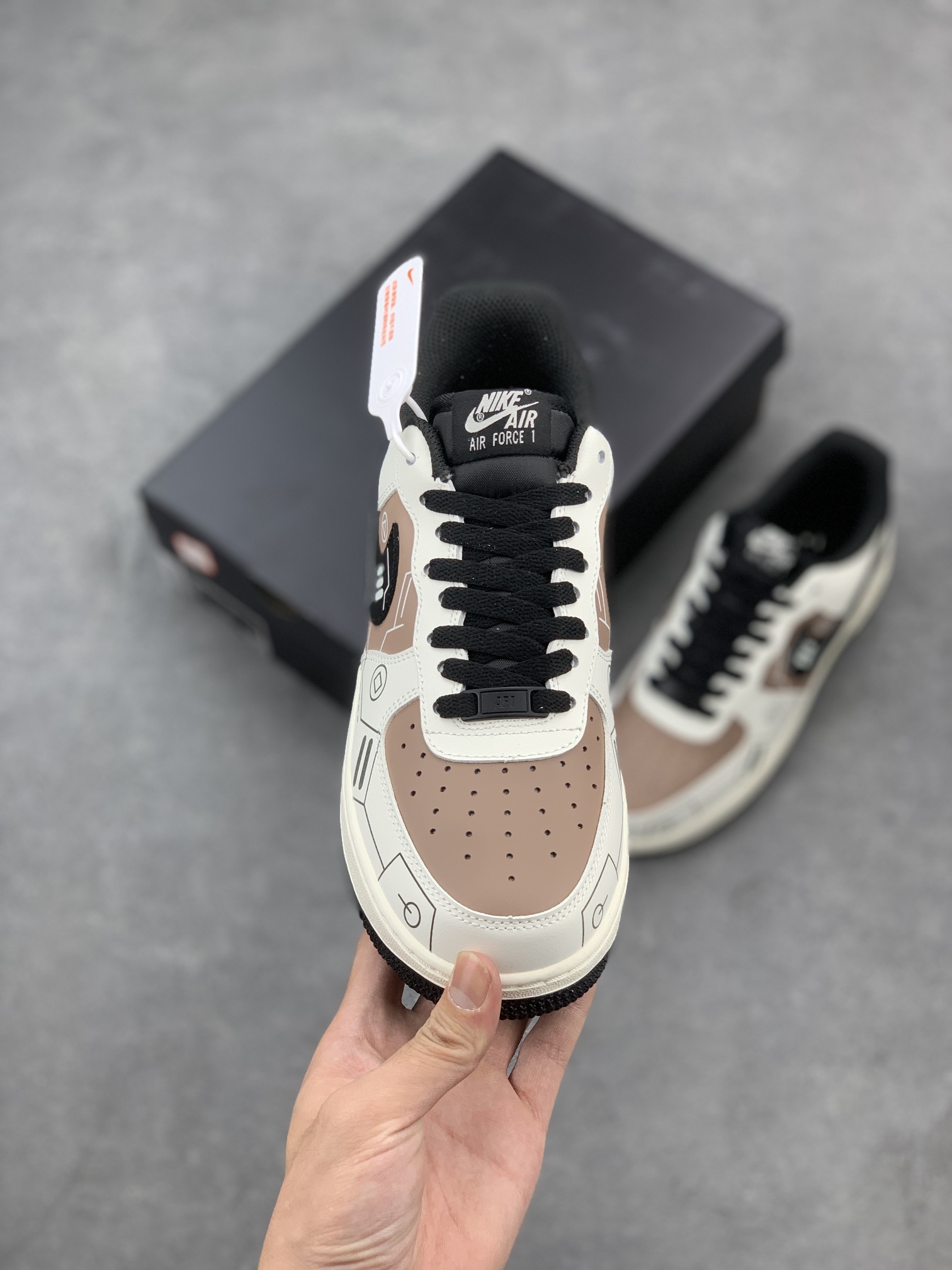 Nike Air Force 1 Low '07 PS5 Custom Brown Leather Sneakers CW2288-222 3 i1662571597 2695 1