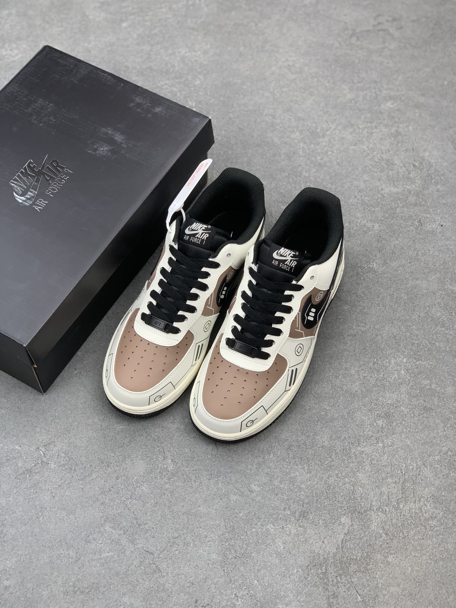 Nike Air Force 1 Low '07 PS5 Custom Brown Leather Sneakers CW2288-222 9 i1662571597 668 7