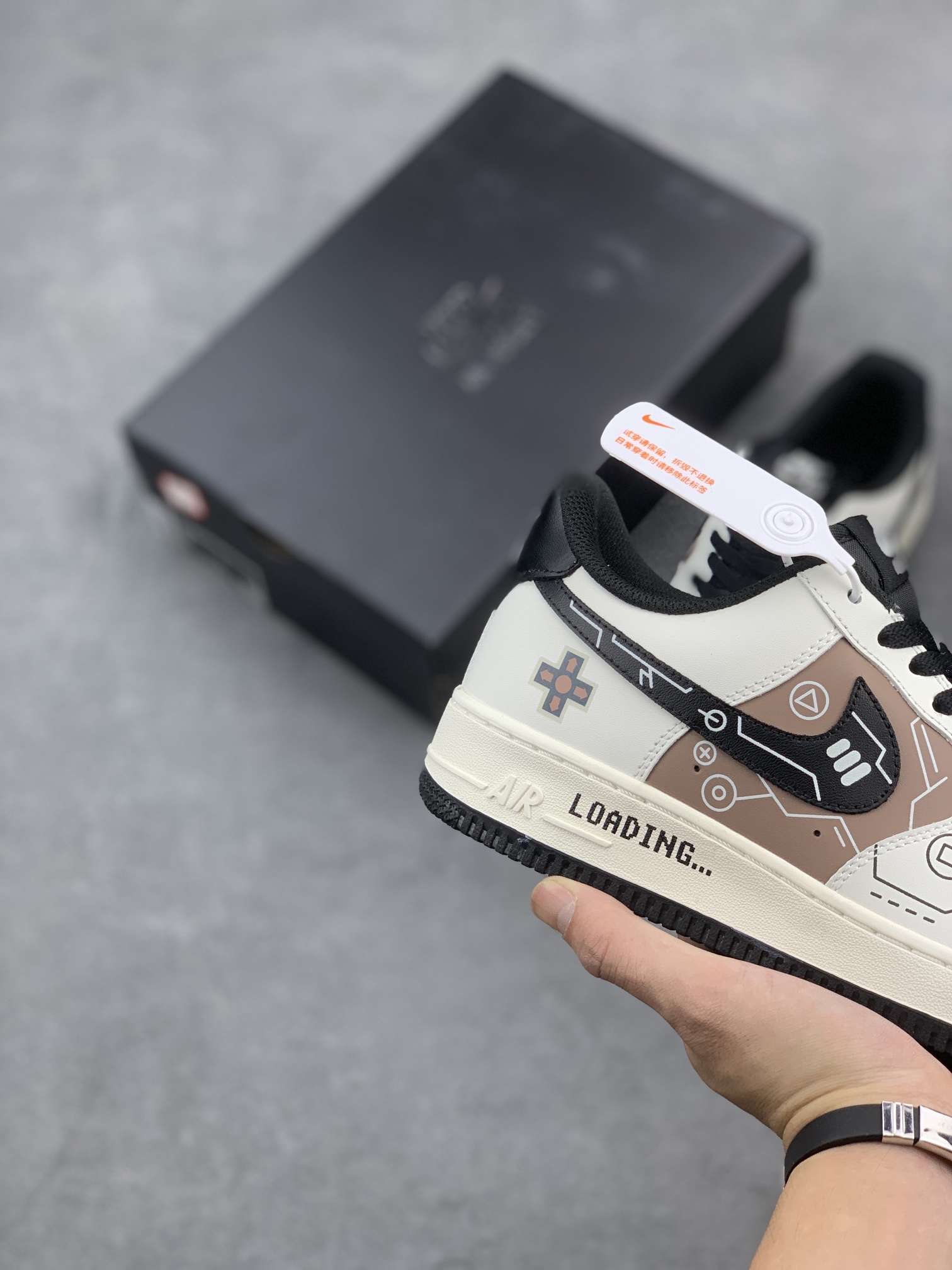 Nike Air Force 1 Low '07 PS5 Custom Brown Leather Sneakers CW2288-222 6 i1662571597 9730 4