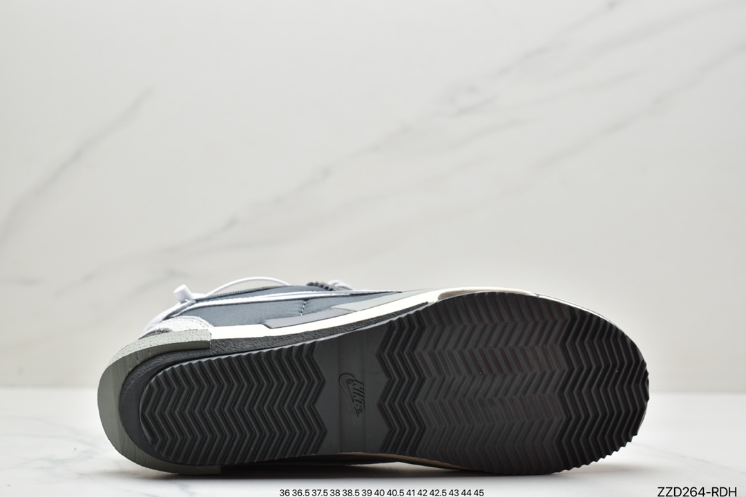 250 Sacai x Air Zoom Cortez SP 4.0”Grey White”4.0系列改良阿甘低帮解构慢跑鞋DQ0581-001