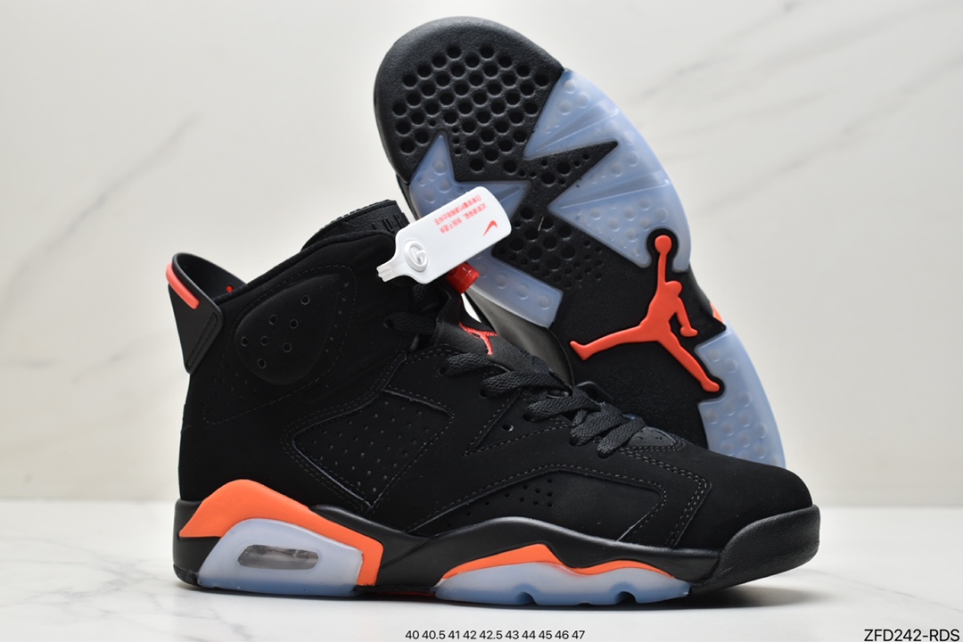 280 Air Jordan 6 ”Black Infrared”乔六黑红384665-060