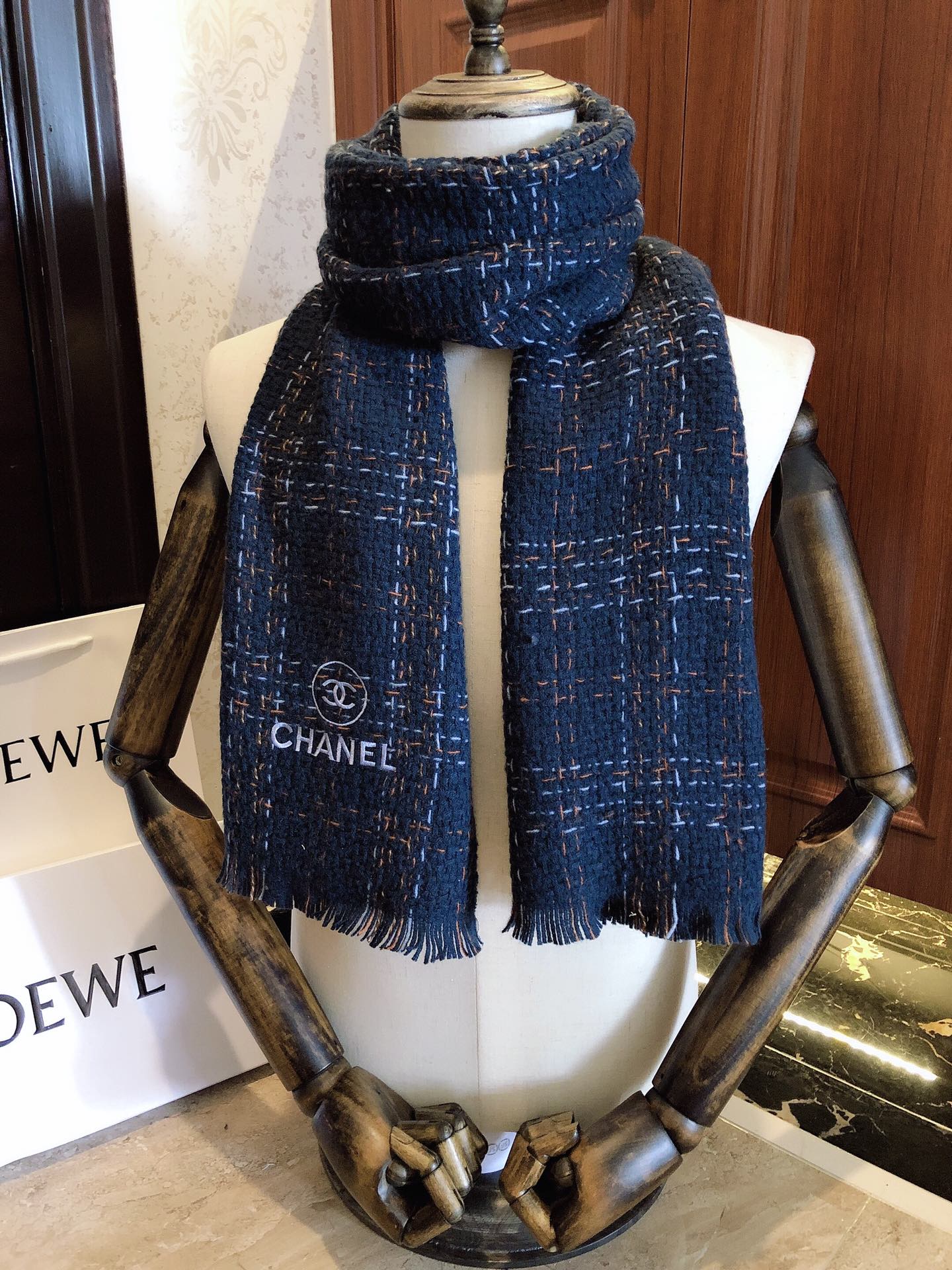 Chanel Haute Couture Silk Twill Scarf Shawl Ref.0EE3F3E0 2