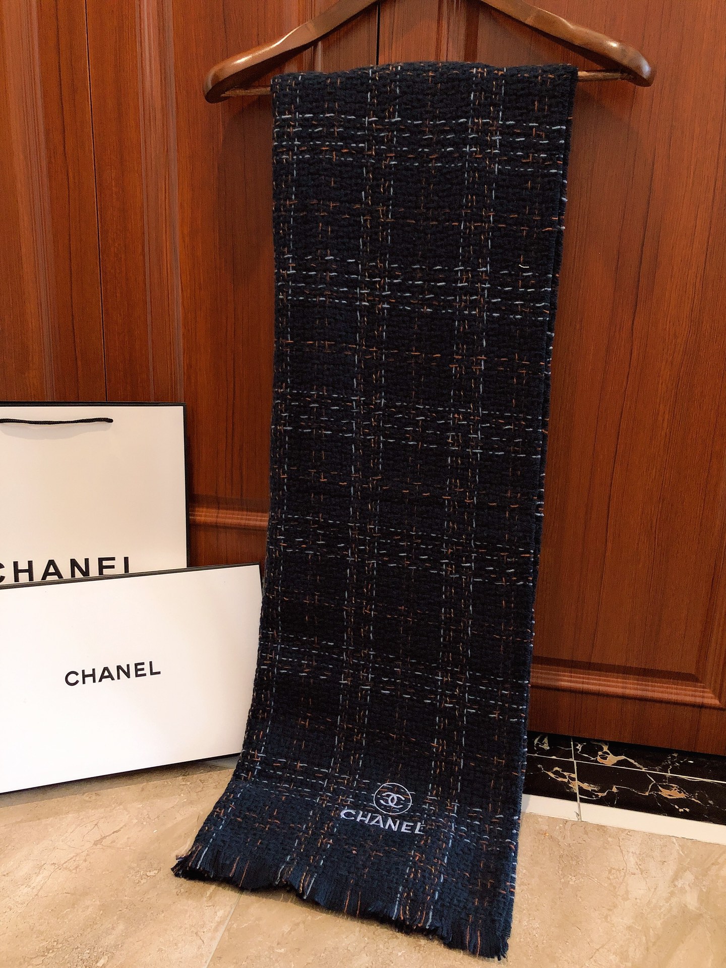 Chanel Haute Couture Silk Twill Scarf Shawl Ref.0EE3F3E0 8