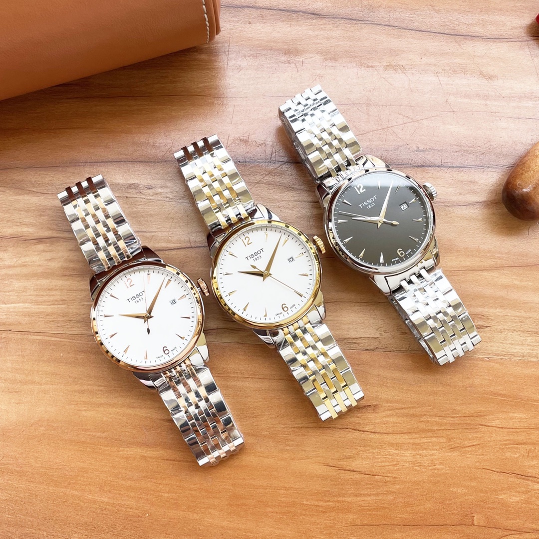 男人挚爱 三针腕表 最新： 天梭 Tissot 最佳设计独家首发 类型：精品男士腕表 表带：真牛皮/316精钢表带 机芯：西铁城8215机械机芯 镜面：矿物质强化玻璃更高清 品味高雅 浩瀚大气 匠心独运 腕间瑰宝 尺寸：直径41mm厚12mm热卖上市欢迎转载