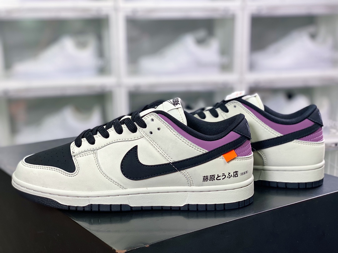 260 《头文字D》x SB Dunk Low”INITIAL D/Toyota AE86”扣篮系列低帮板鞋“米白黑紫藤原拓海”AE1391-086