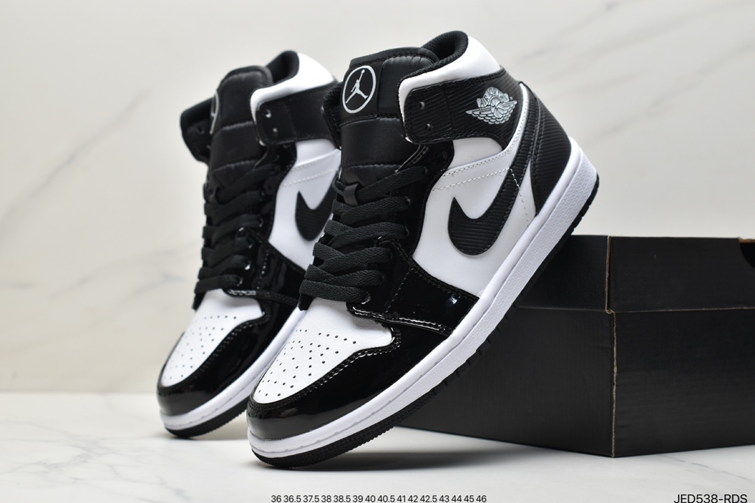 150 原鞋开模 同步原材料 乔丹/Air Jordan 1 Mid “Light Smoke Grey”烟灰 AJ1 554724-092