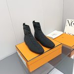 Hermes Sock Boots Best Site For Replica
 Calfskin Cowhide Genuine Leather Knitting Rubber