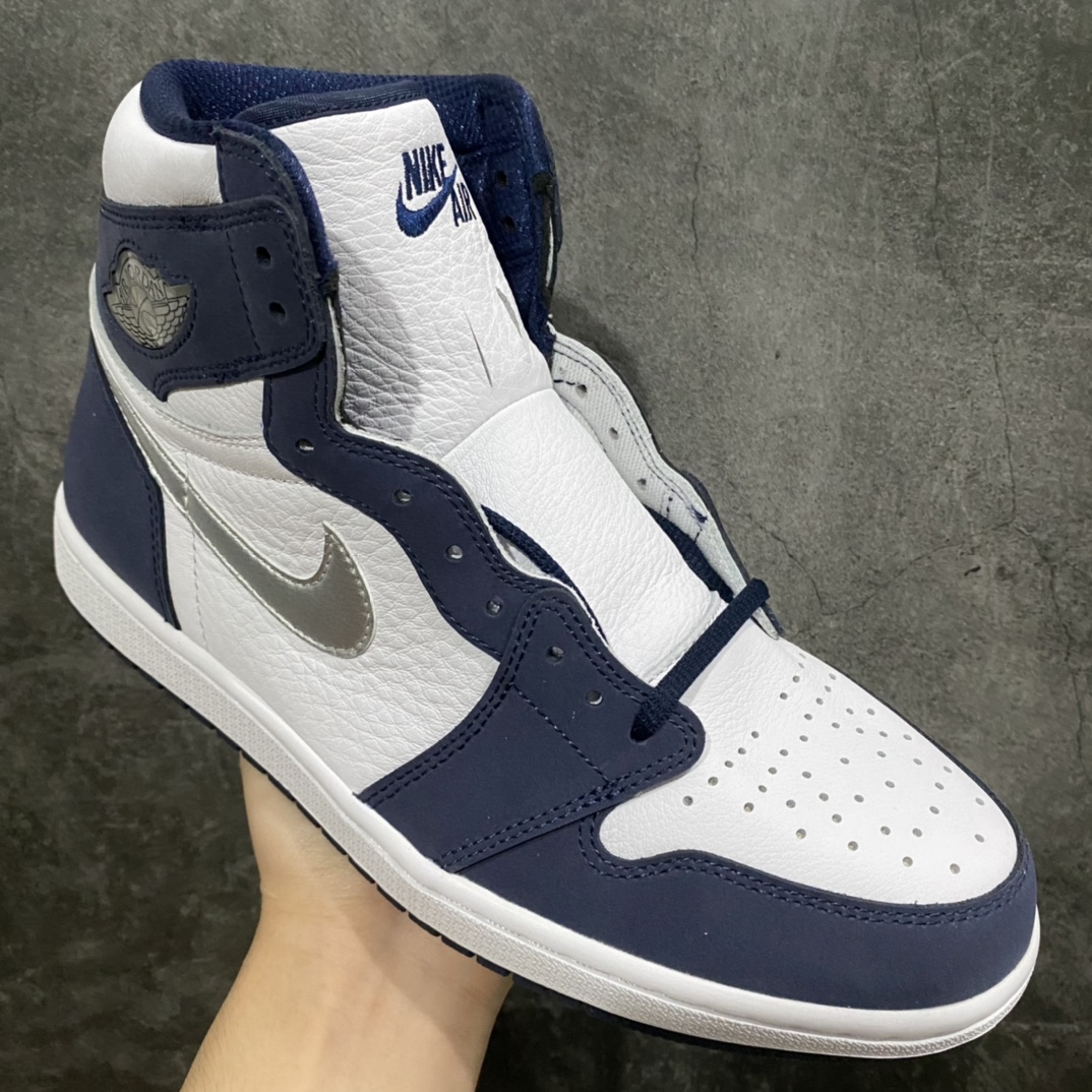 图片[3]-莞产纯原AJ1午夜蓝男鞋 全码补货 男码实拍如图 注意男鞋皮料为磨砂皮和超软头层荔枝皮 鞋盒为银色鞋盒 品质细节不用太多文案描述 看实拍就好 最好的货 放心入手 男鞋尺码：40-47.5-选品中心