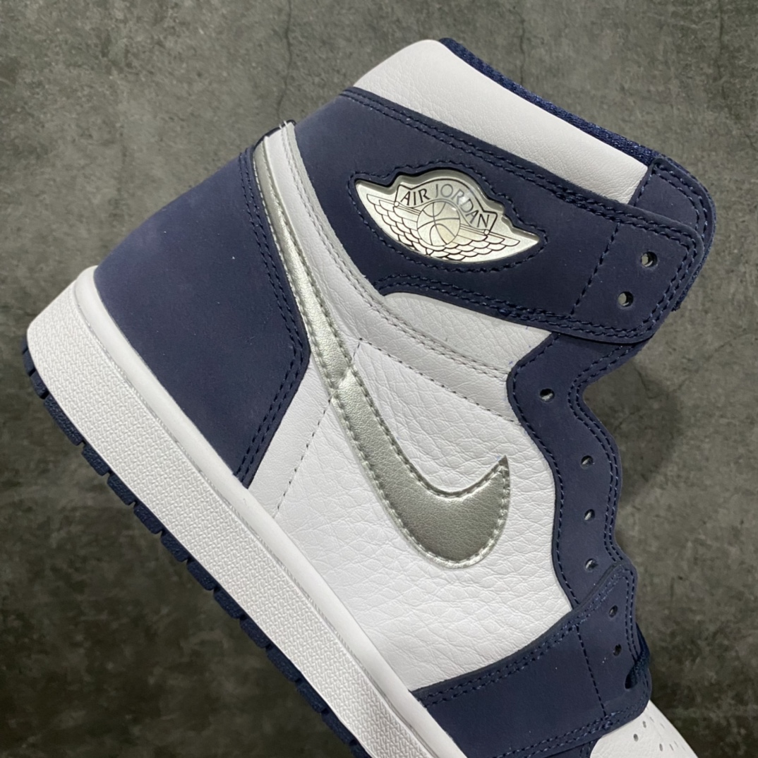 图片[7]-莞产纯原AJ1午夜蓝男鞋 全码补货 男码实拍如图 注意男鞋皮料为磨砂皮和超软头层荔枝皮 鞋盒为银色鞋盒 品质细节不用太多文案描述 看实拍就好 最好的货 放心入手 男鞋尺码：40-47.5-选品中心