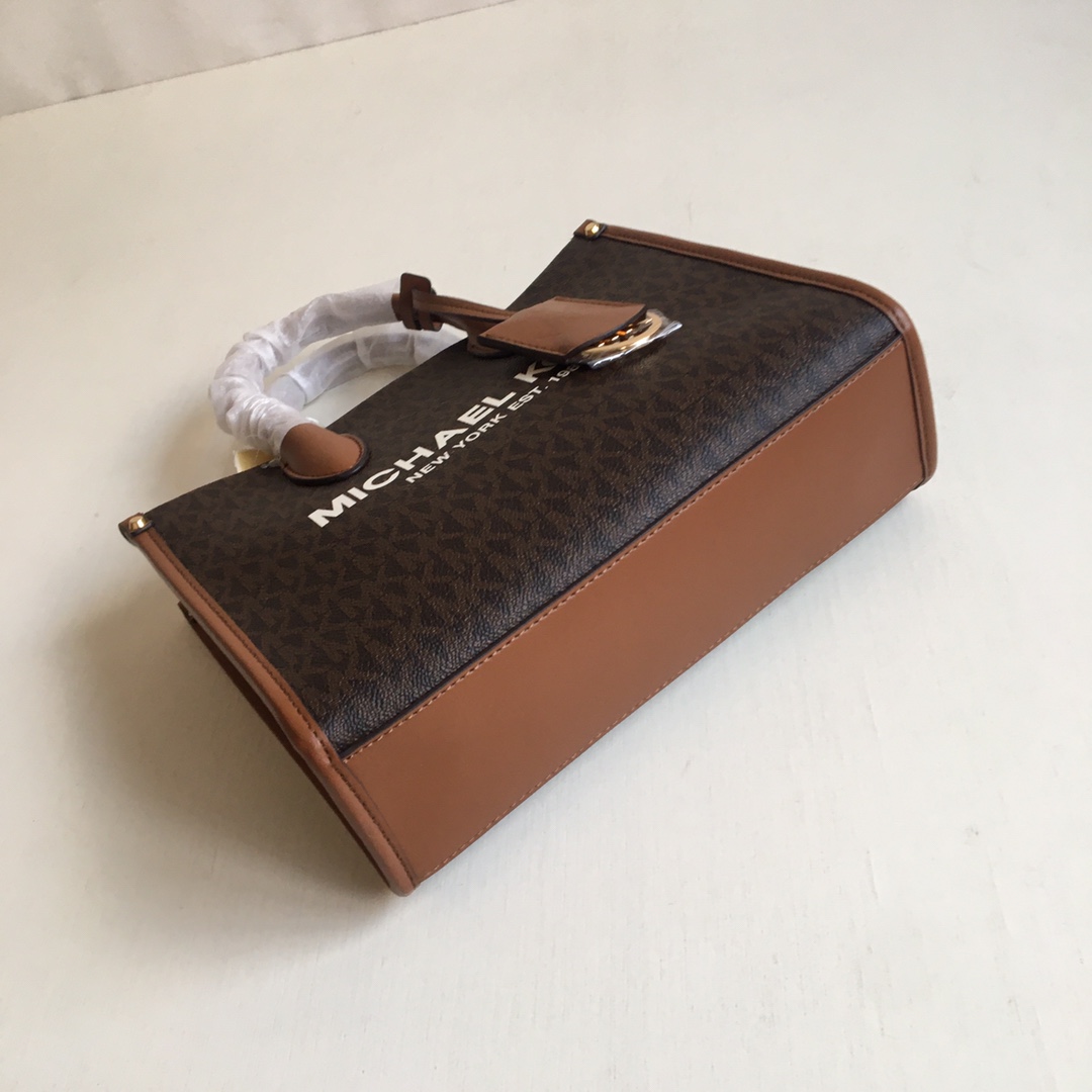 Michael Kors ～mk新款子母料配皮MIRELLA系列拖特包，尺寸：24×19×9