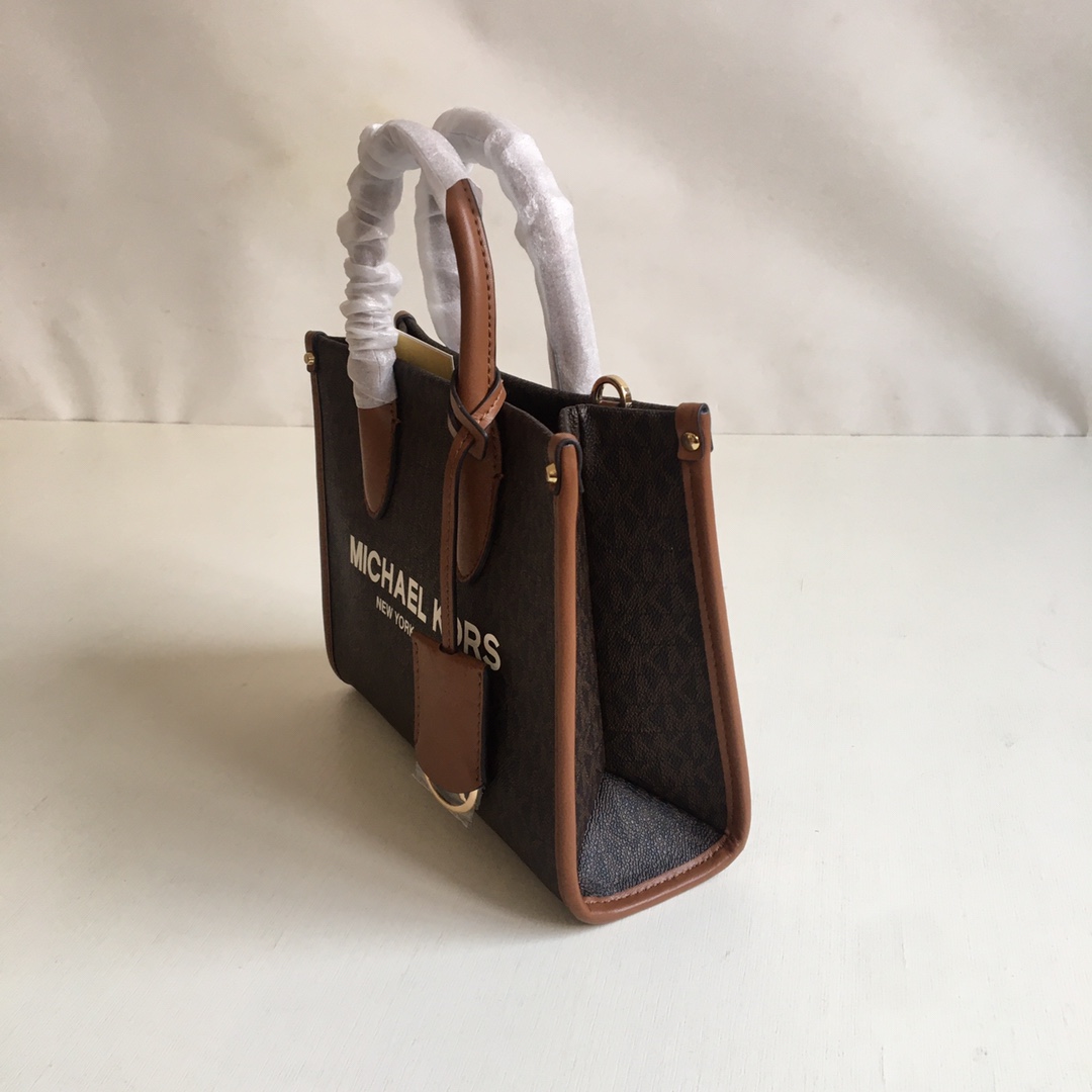 Michael Kors ～mk新款子母料配皮MIRELLA系列拖特包，尺寸：24×19×9