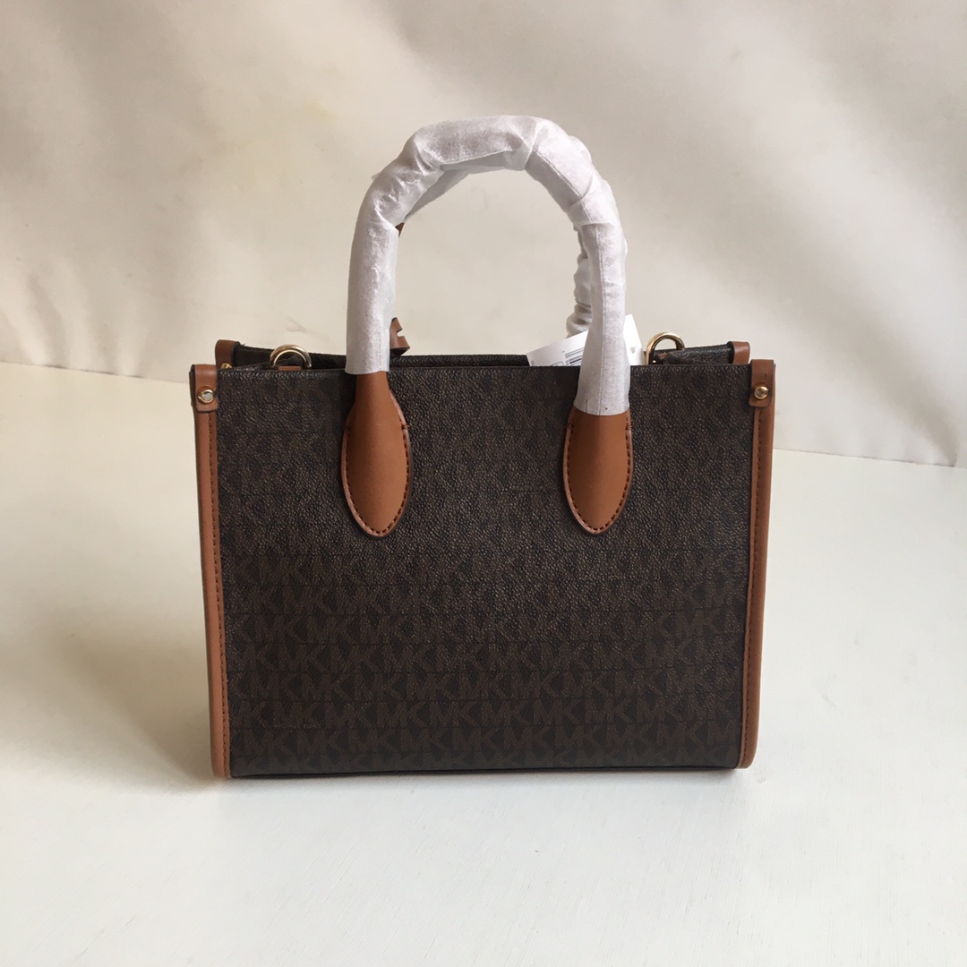 Michael Kors ～mk新款子母料配皮MIRELLA系列拖特包，尺寸：24×19×9