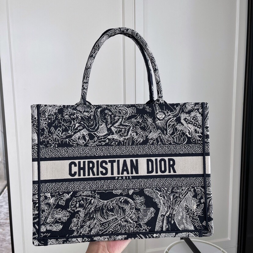 Dior Book Tote Handbags Tote Bags Blue