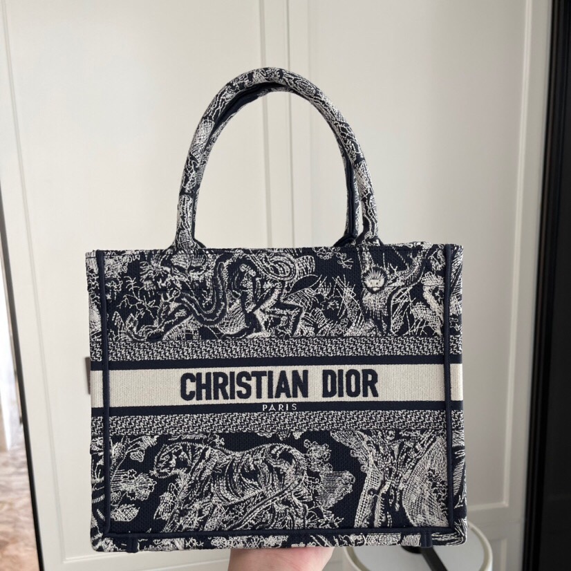 Dior Book Tote Handbags Tote Bags Blue