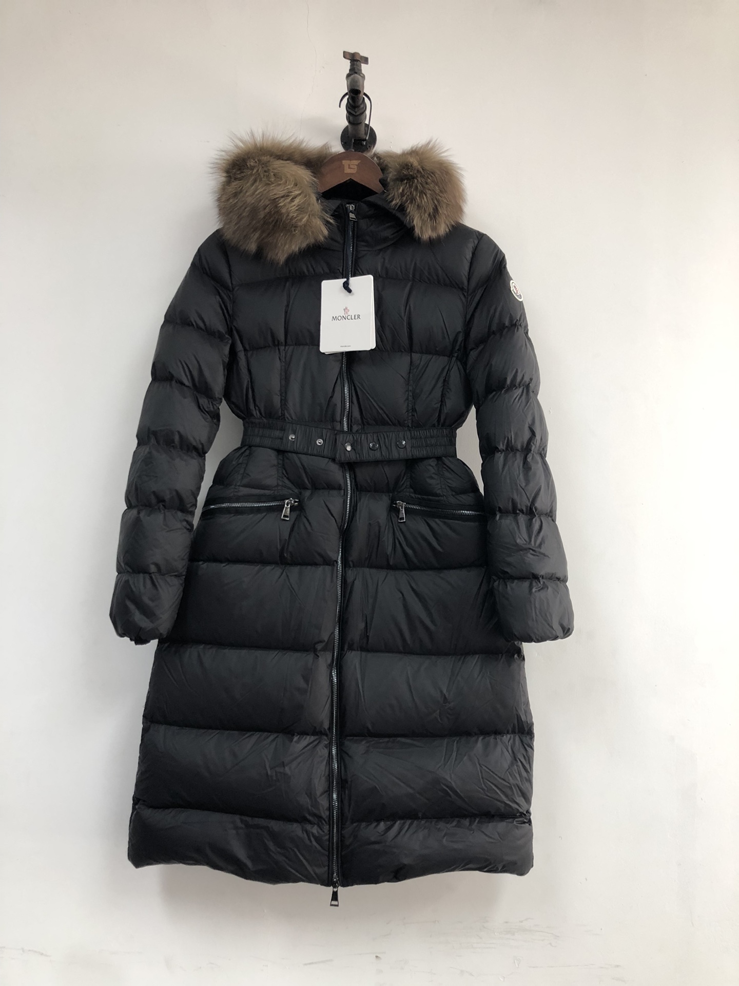 —————Mujer🧡🧡🧡 MONCLER Chaqueta de plumón de longitud media para mujer, chaqueta de plumón con capucha, réplica origi…