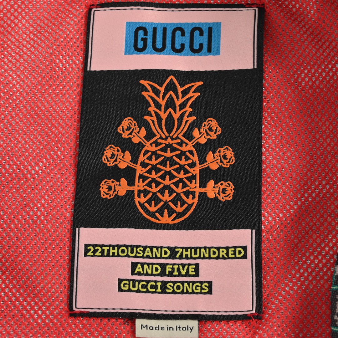 Gucci古驰 22ss Pineapple系列菠萝连帽夹克