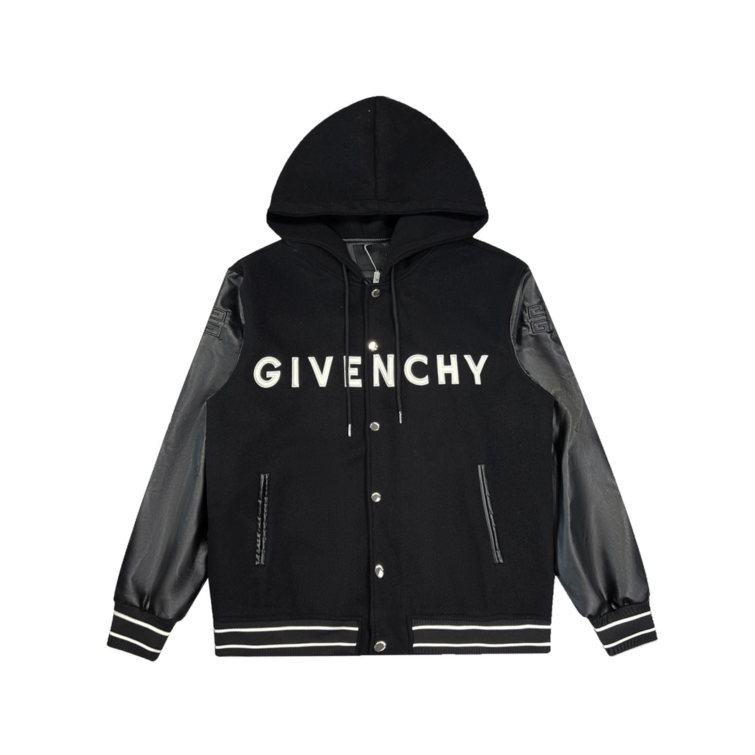 340 Z1055 GIVENCHY 纪梵希2022ss官网新款羊毛呢棒球服