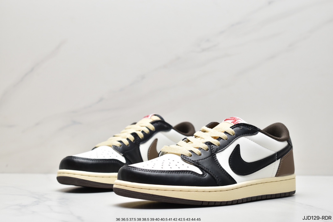 130 Travis Scott x Air Jordan AJ1 Low QX 倒钩TS联名低帮板鞋