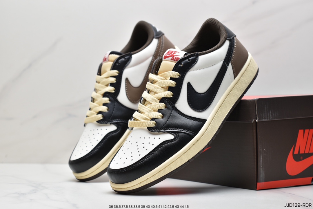 130 Travis Scott x Air Jordan AJ1 Low QX 倒钩TS联名低帮板鞋