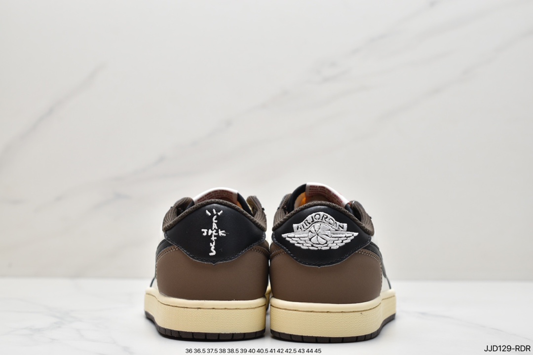 130 Travis Scott x Air Jordan AJ1 Low QX 倒钩TS联名低帮板鞋