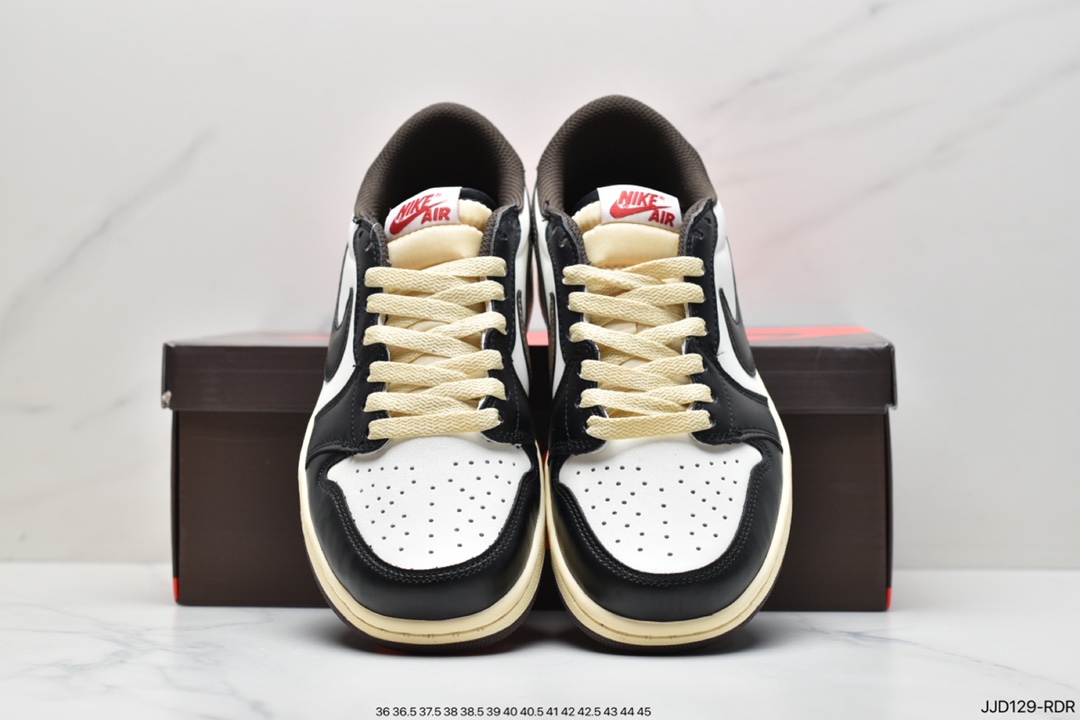130 Travis Scott x Air Jordan AJ1 Low QX 倒钩TS联名低帮板鞋