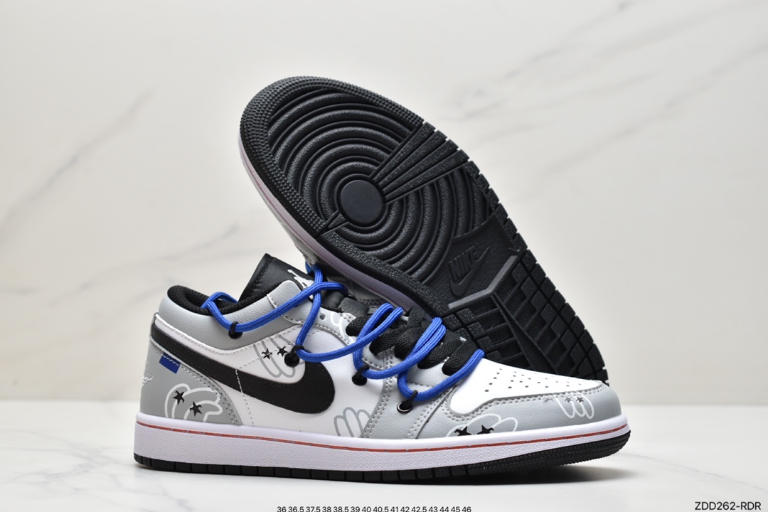 230 AJ1 Low 乔1低帮解构机能绑带黄黑同步官方配色市场唯一独家头层皮打造553558-062