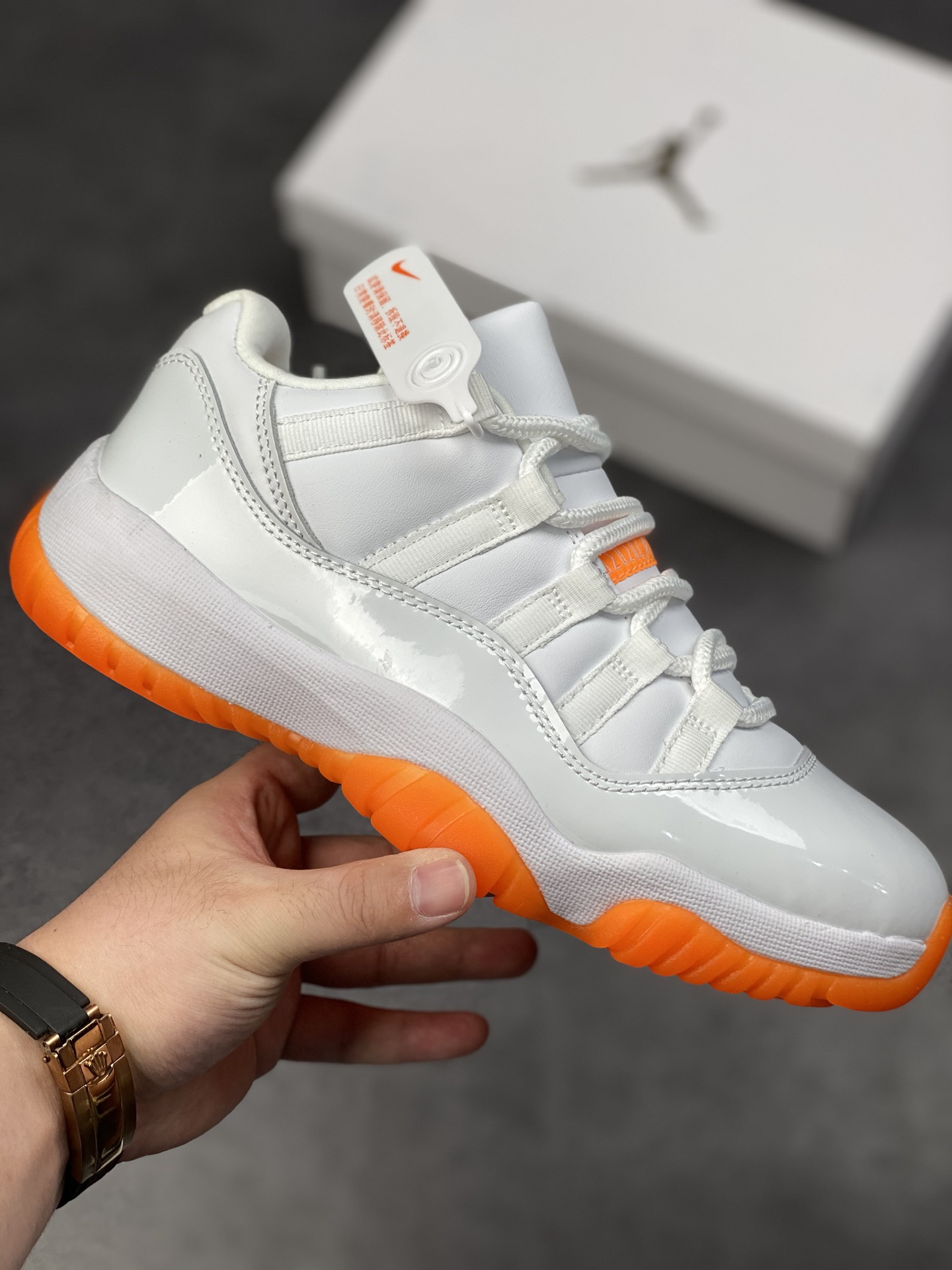 250 Air Jordan 11 Retro Low ”Bright Citrus” 乔11低帮白橙配色AH7860-139
