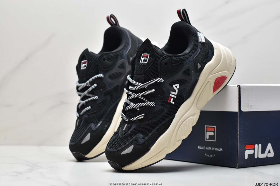 130 意式运动美学斐乐Fila Retro Running 火星系列老爹风增高复古中性休闲运动慢跑鞋 F12W031122FVP