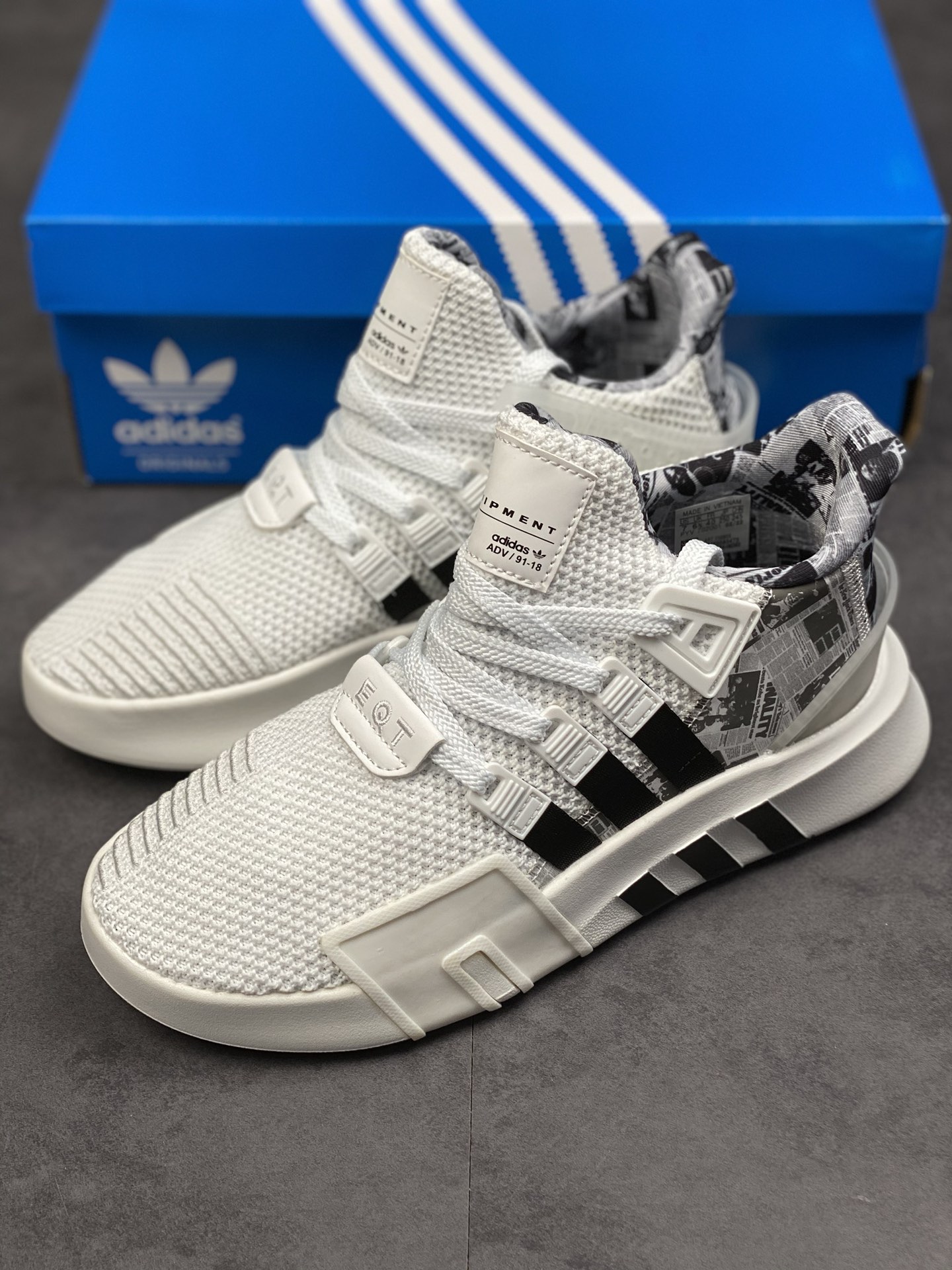 Adidas EQT Bask ADV black and white clover F36859