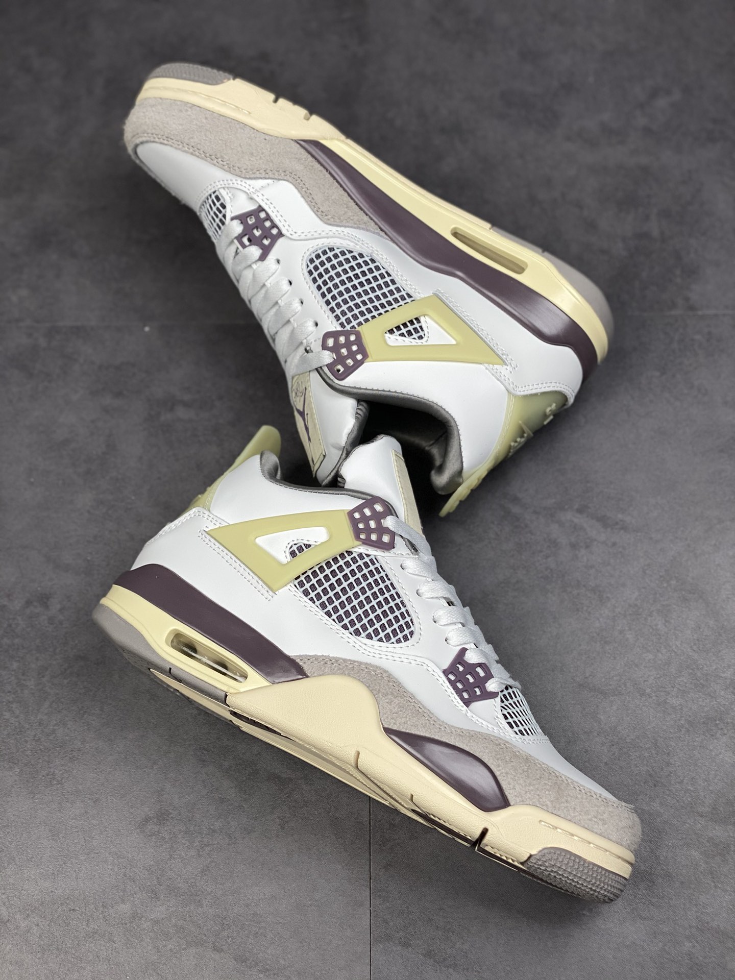 200 Air Jordan 4 Retro 联名白紫灰 DH6927-068