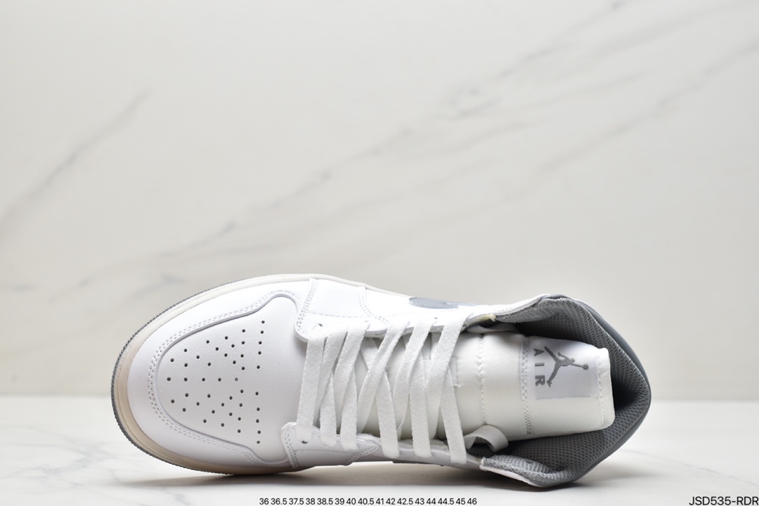 200 Air Jordan 1 Mid WMNS 中帮 白灰蓝 BQ6472-105
