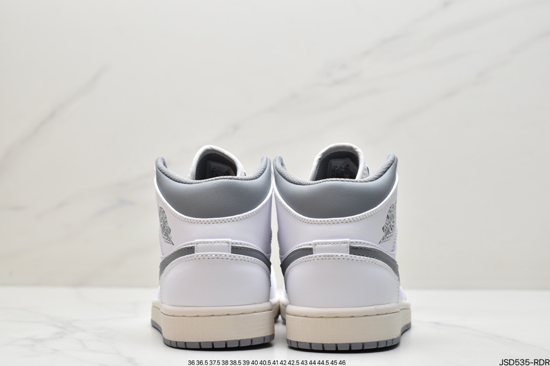 200 Air Jordan 1 Mid WMNS 中帮 白灰蓝 BQ6472-105