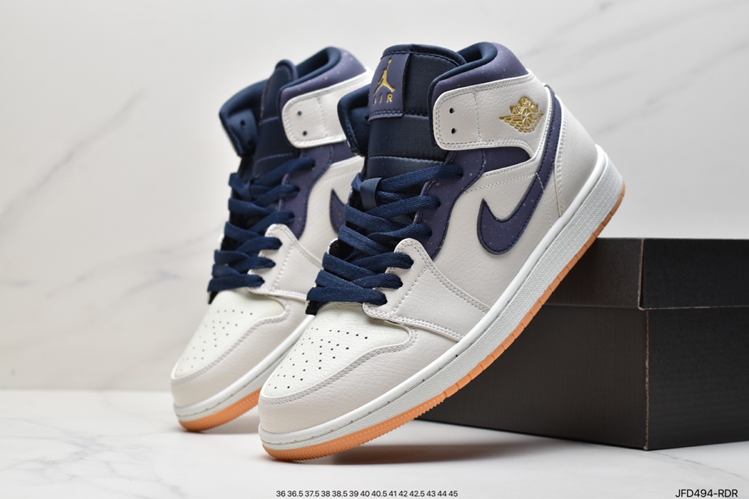 170 Air Jordan 1 Mid 全新批次 555112-603
