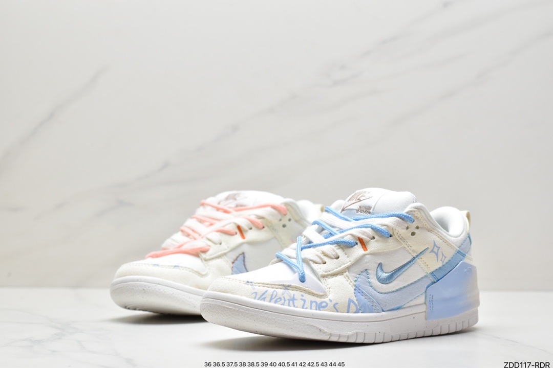 /Nike Dunk Low Disrupt 2 ”Pale lvory” Nike Swoosh Contoured with Stitching DH4402-100