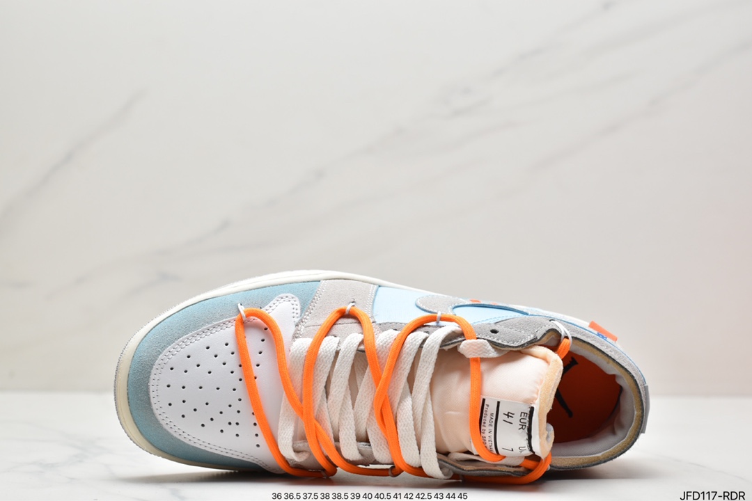 170 Air Jordan 1 Low 灰蓝拼接解构 DN1635-100
