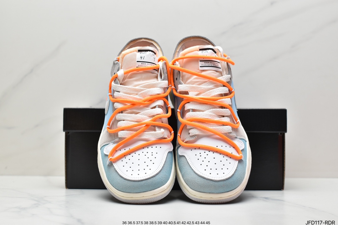 170 Air Jordan 1 Low 灰蓝拼接解构 DN1635-100