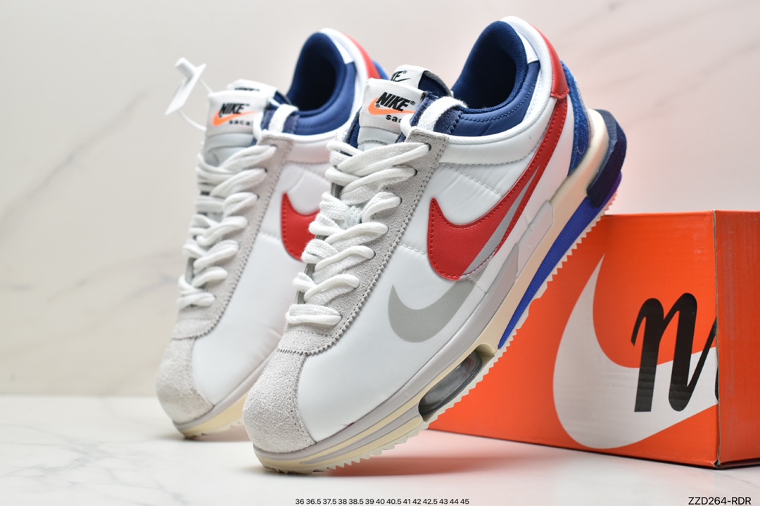 250 耐克Nike Air Zoom Cortez SP 4.0”OG Royal Fuchsia”4.0系列改良阿甘低帮解构厚底老爹风休闲运动慢跑鞋DQ0581-100