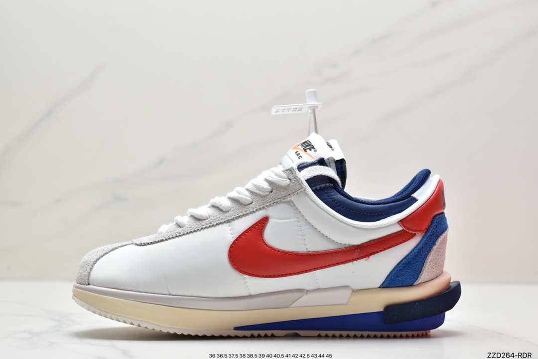 250 耐克Nike Air Zoom Cortez SP 4.0”OG Royal Fuchsia”4.0系列改良阿甘低帮解构厚底老爹风休闲运动慢跑鞋DQ0581-100