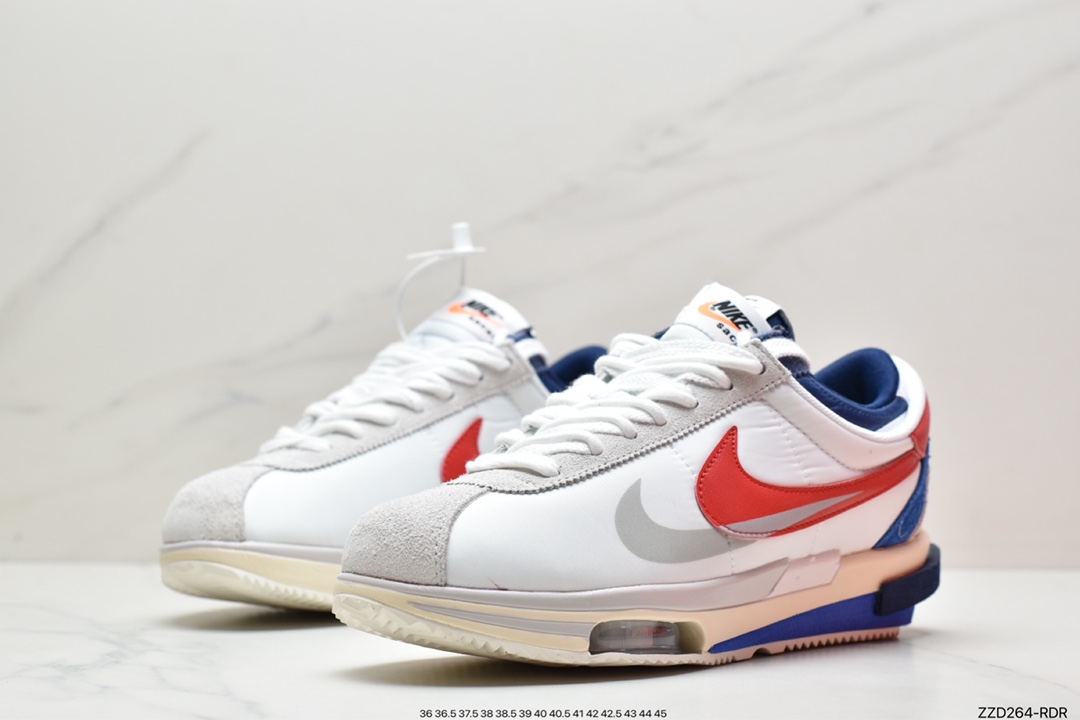 250 耐克Nike Air Zoom Cortez SP 4.0”OG Royal Fuchsia”4.0系列改良阿甘低帮解构厚底老爹风休闲运动慢跑鞋DQ0581-100