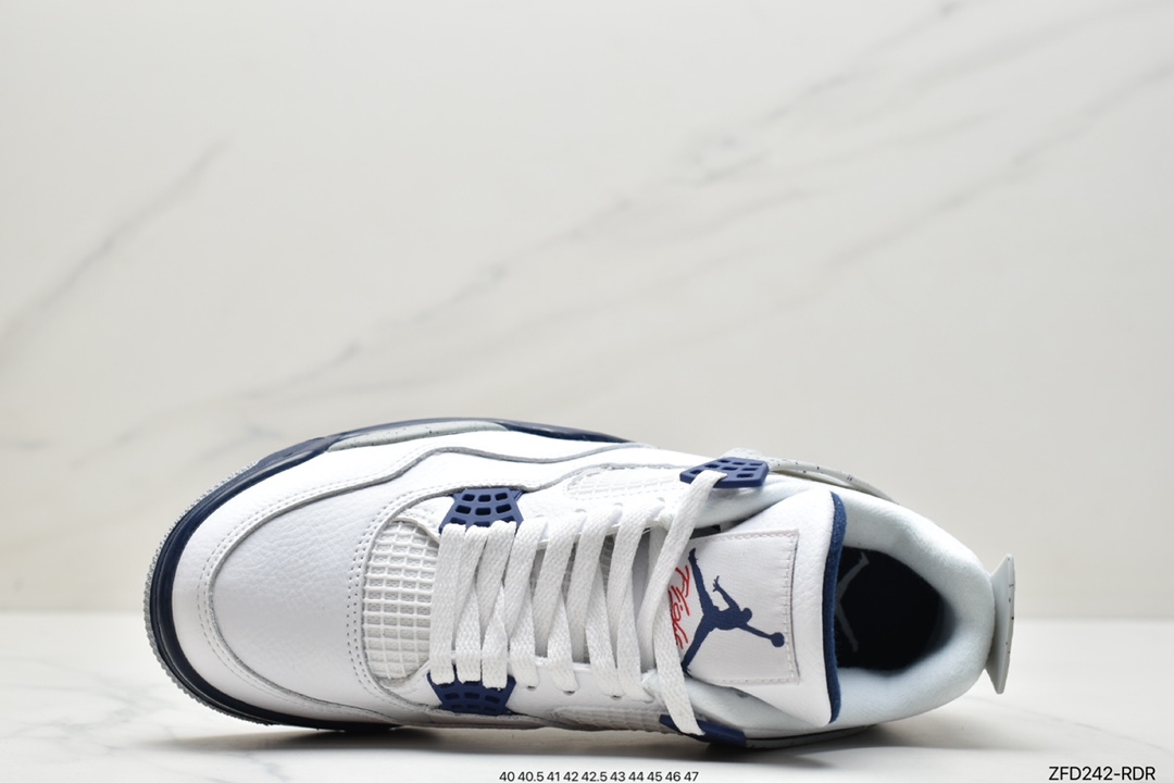 280 Air Jordan 4 Retro“Midnight Navy” 白蓝/午夜蓝配色 DH6927-140