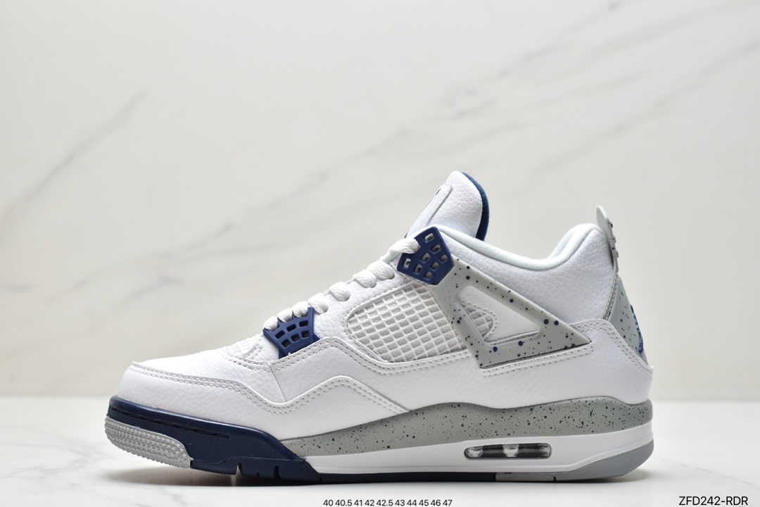 280 Air Jordan 4 Retro“Midnight Navy” 白蓝/午夜蓝配色 DH6927-140