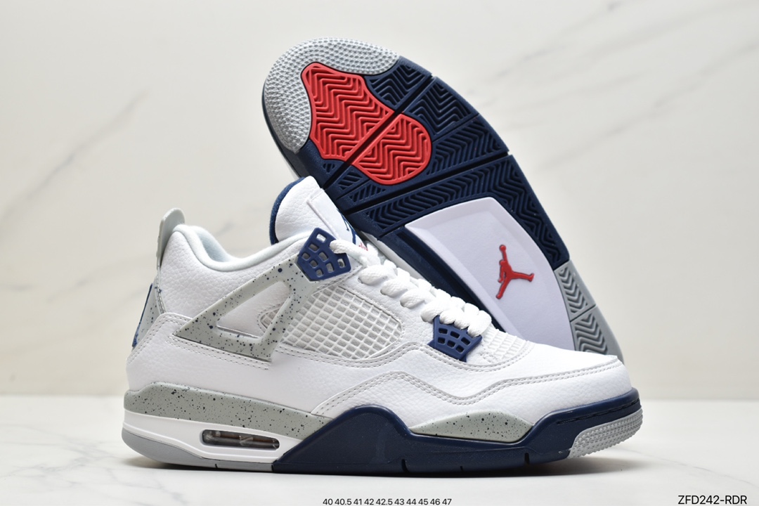 280 Air Jordan 4 Retro“Midnight Navy” 白蓝/午夜蓝配色 DH6927-140
