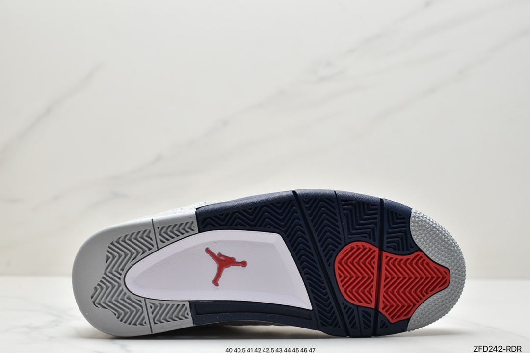 280 Air Jordan 4 Retro“Midnight Navy” 白蓝/午夜蓝配色 DH6927-140