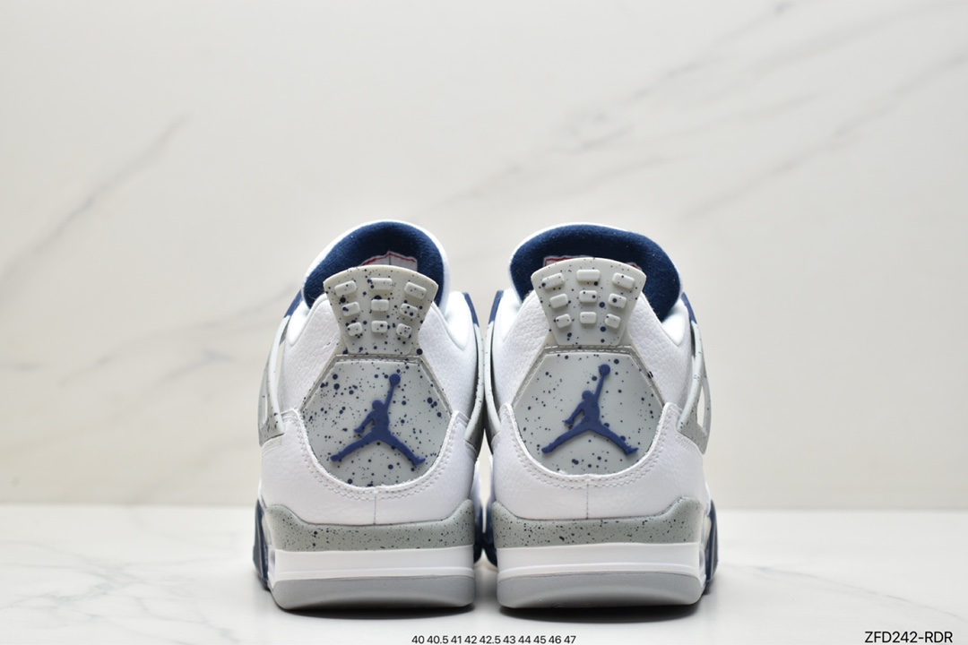 280 Air Jordan 4 Retro“Midnight Navy” 白蓝/午夜蓝配色 DH6927-140