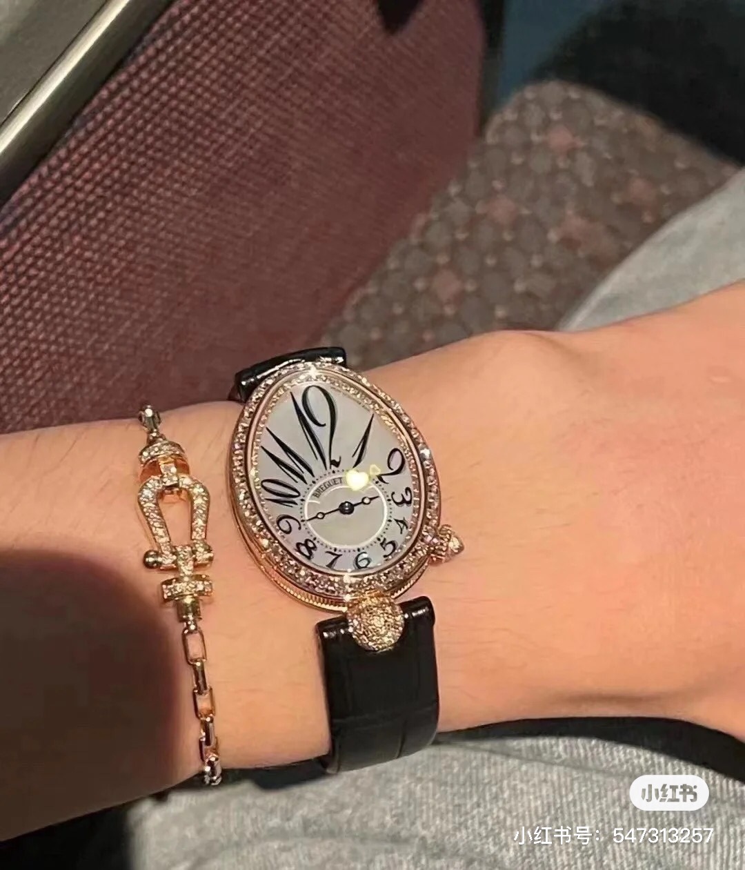 NO:384215,Breguet hand-picked, breguet19860909宝玑 上手图,,breguet,Watch