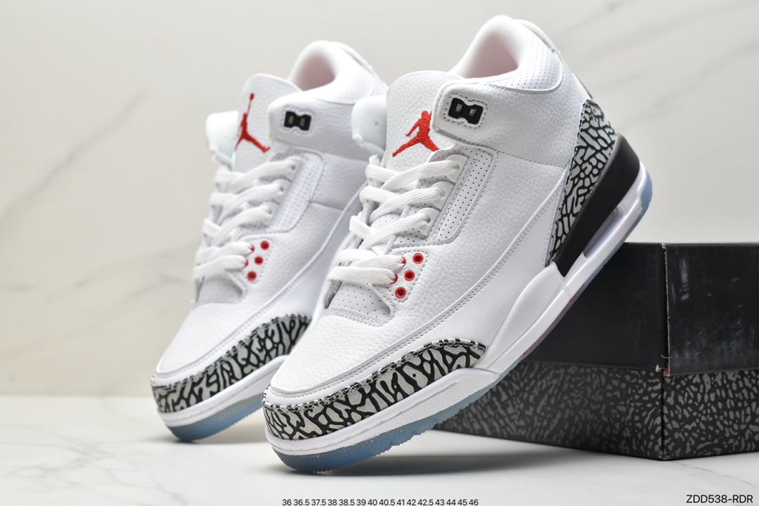 230 Air Jordan 3 Retro Black Cement(2018)黑水泥854262-001